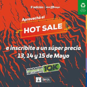 Maratón Deportes Río Cuarto: Último día para aprovechar la inscripción con precio Hot Sale